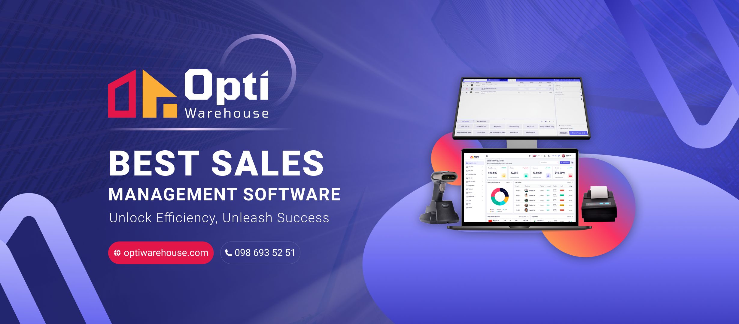 A seamless order fulfillment process, with packages being efficiently picked, packed, and shipped, representing the automation capabilities of OptiWarehouse.com.