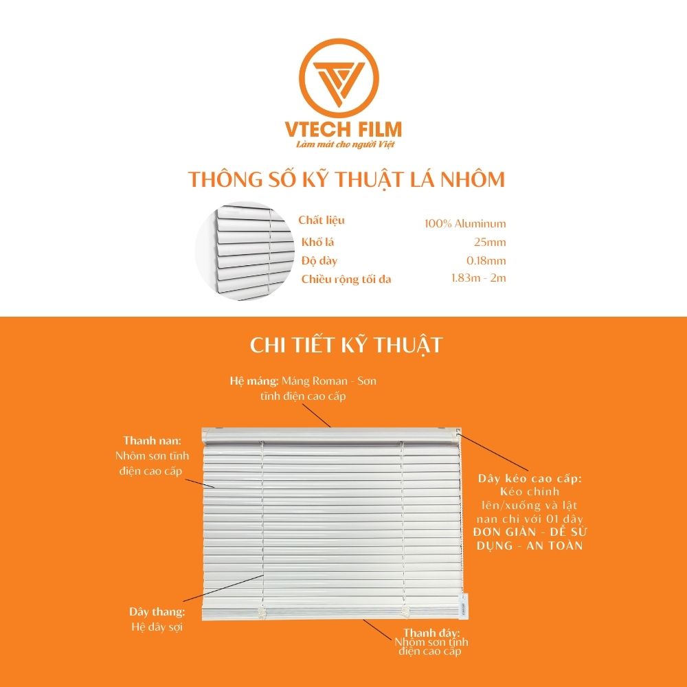 Rèm sáo nhôm 70 - 75 - Image 1